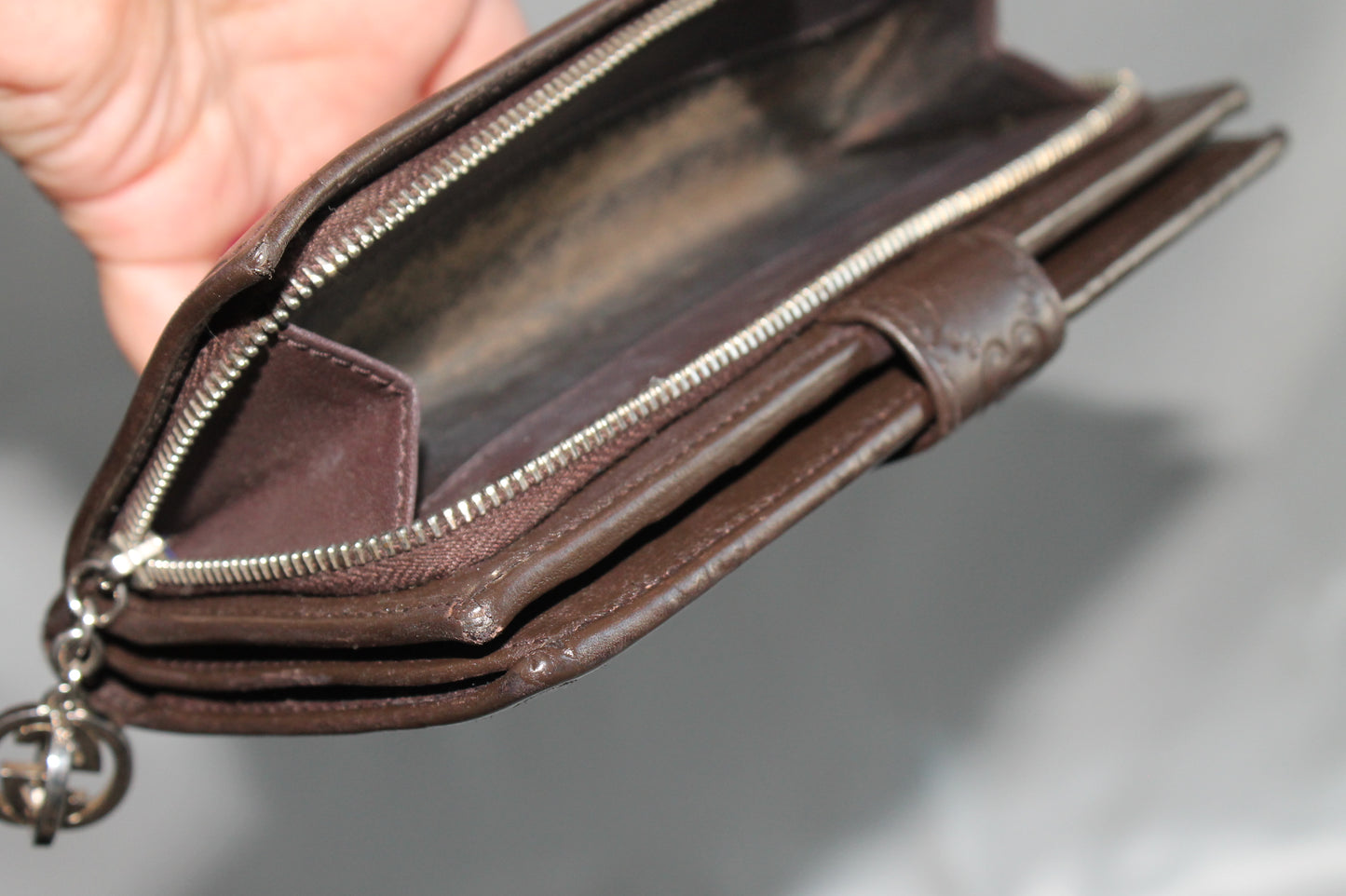 Gucci Guccissima Long Leather Wallet