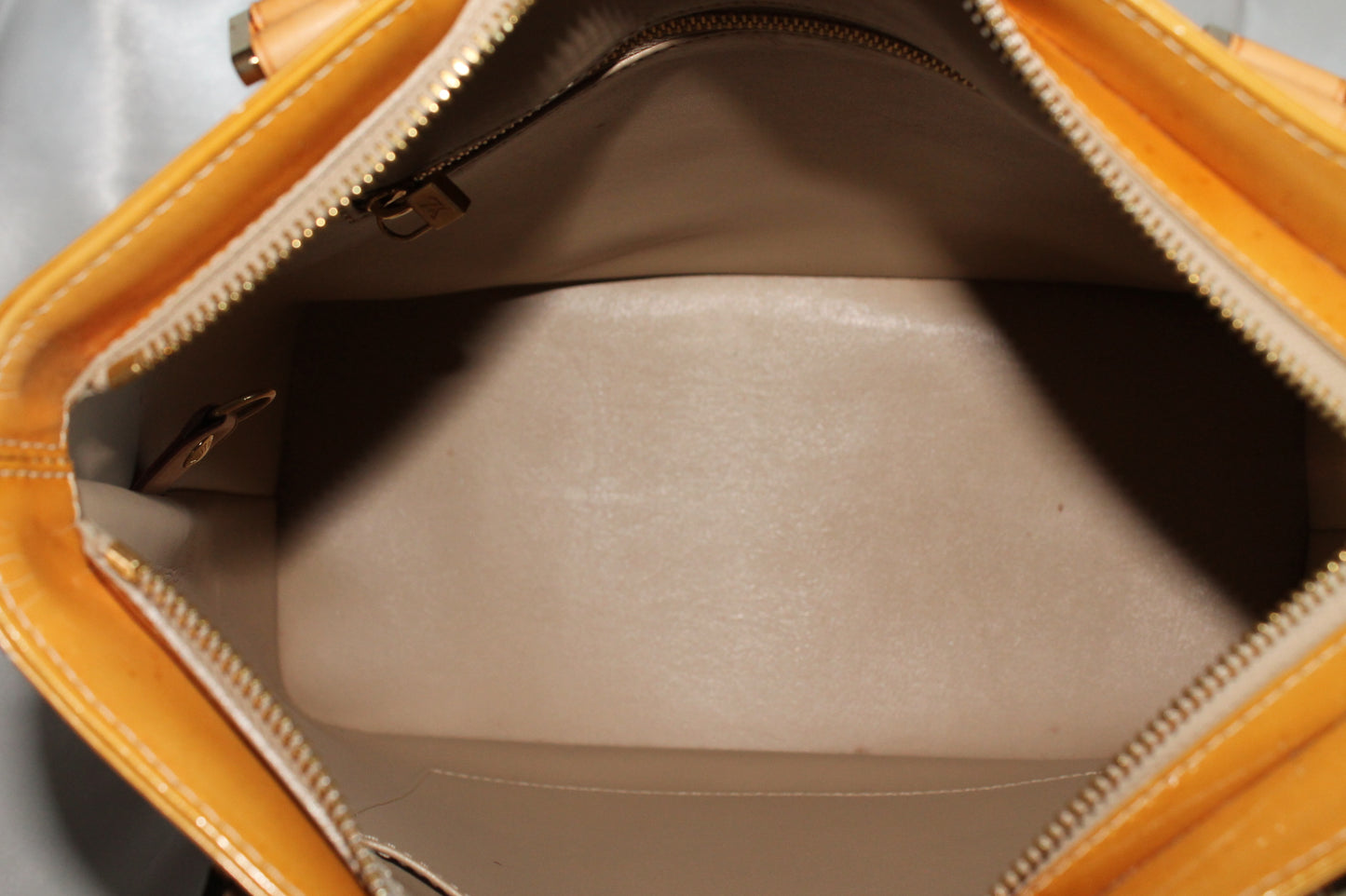 Louis Vuitton Vernis Yellow Houston Bag 1999