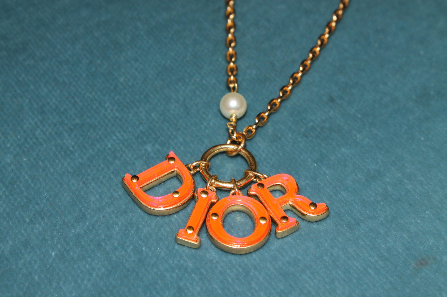 Dior(evolution) Lucite Letter Necklace