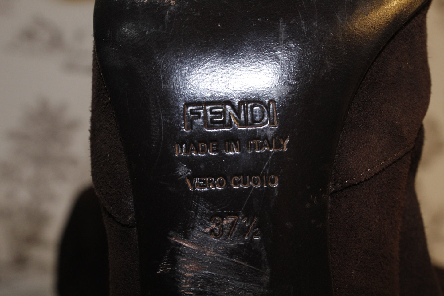 Fendi Brown Suede Boots