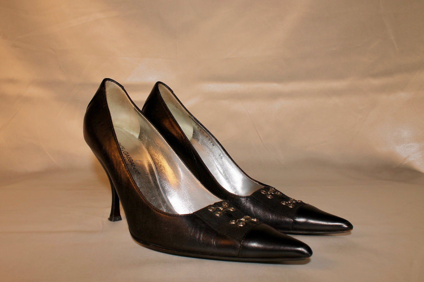 Dolce & Gabbana Leather Kitten Heels
