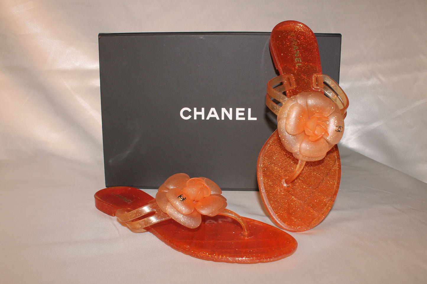Chanel Camellia Jelly Sandals