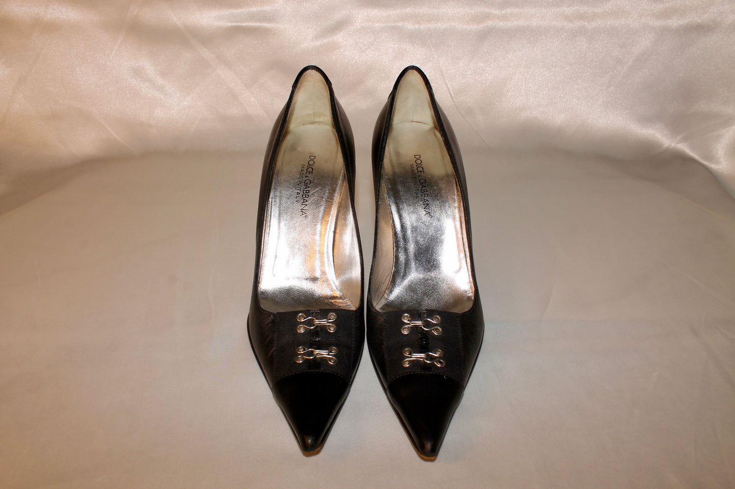 Dolce & Gabbana Leather Kitten Heels