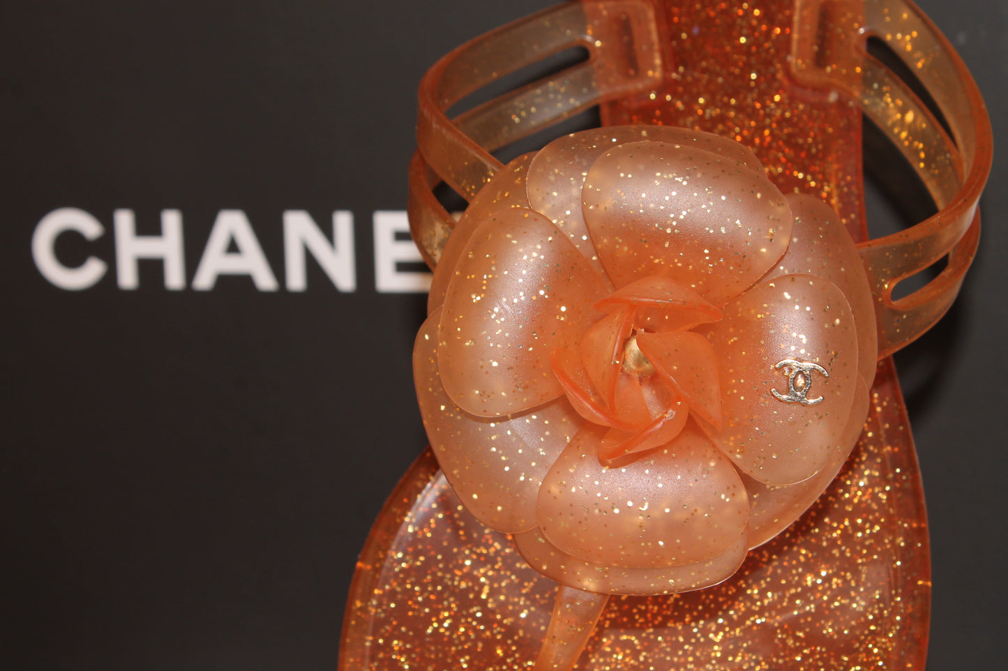 Chanel Camellia Jelly Sandals