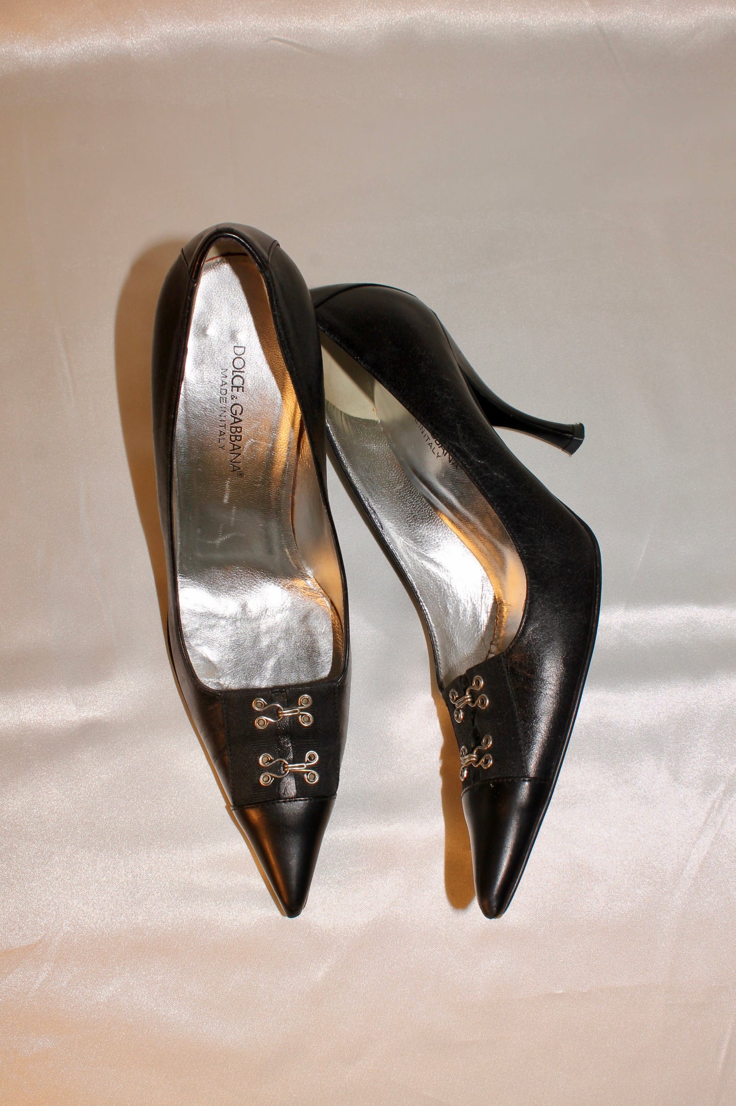 Dolce & Gabbana Leather Kitten Heels
