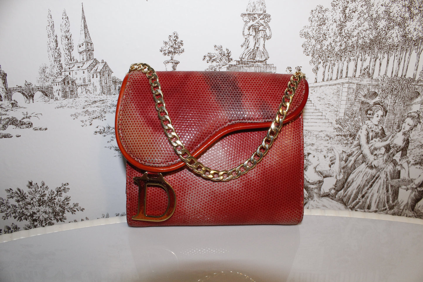 Dior Watercolor Saddle Wallet - Limited Edition