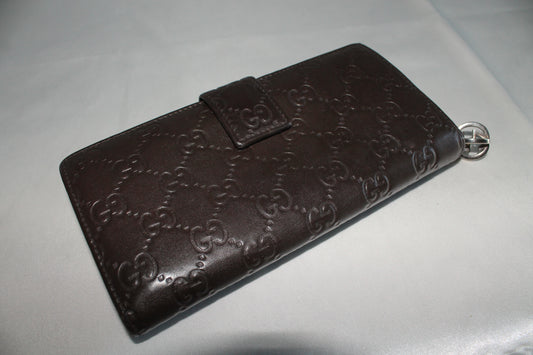 Gucci Guccissima Long Leather Wallet