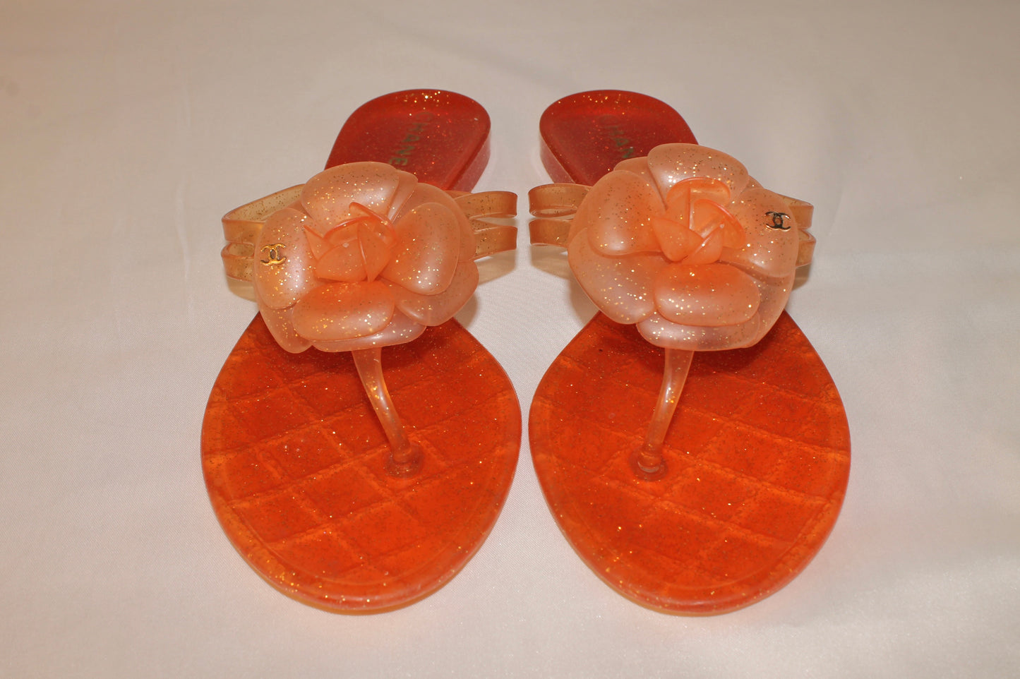 Chanel Camellia Jelly Sandals